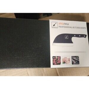 imarku Butcher Knife – Ultra Sharp, Rustproof, with Leather Sheath NEW